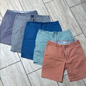 J Crew Men's Casual Chino Shorts Collection - Assorted Colors